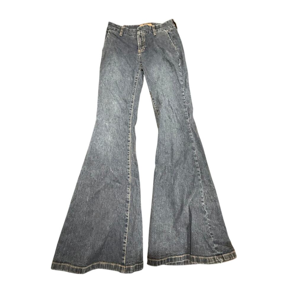 Tommy Jeans Vintage Women's Blue Flare Bell Bottom Cotton Denim Jeans Size 3